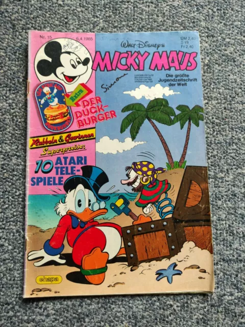 Walt Disneys Micky Maus Heft Nr. 15/6.4.1985 - ohne Extra
