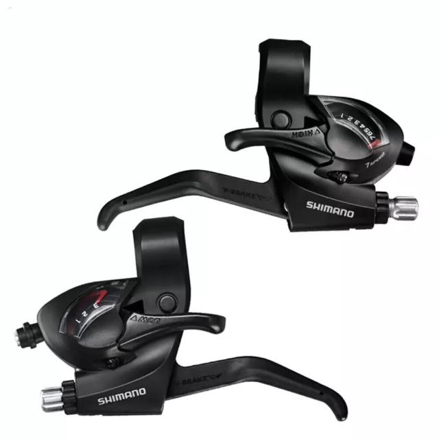 Shimano Altus ST-EF41 Ezi Fire 7 x 3 Speed Shifter & Lever Set - Black