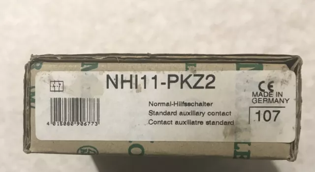 MOELLER NHI11-PKZ2 NHI11PKZ2 Standard Auxiliary Contact Moeller