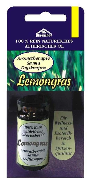 Lemongras 100% Rein natürliches ätherisches Öl 10 ml Sauna Duftlampen Aromathera