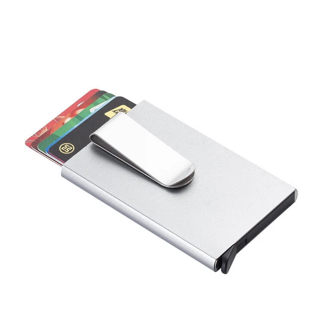 Men RFID Blocking Slim Money Clip Wallet Credit Card ID Holder Thin Minimalist 4