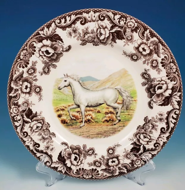 Spode WOODLAND Arabian Horse Dinner Plate