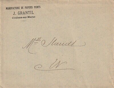 N104 Head Envelope by J GRANTIL Chalons sur Marne Painpapers Manufacture