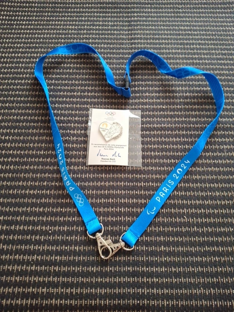 Pin's JO Paris 2024 – Léon Marchand, Médaille, Flamme, Teddy – Édition Limitée France