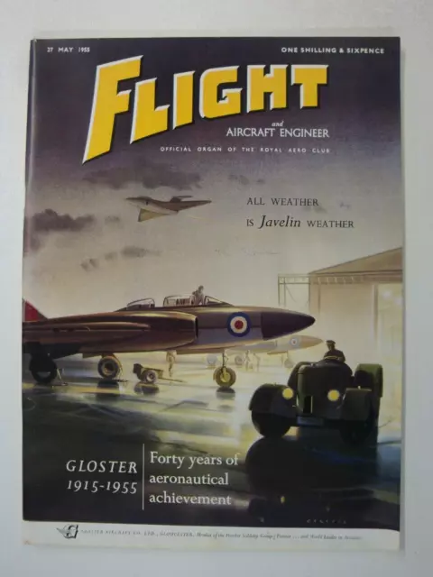 Flight 27 May 1955 (HMS Eagle, Gloster Aircraft, RAF Meteor, Javelin, Gladiator)