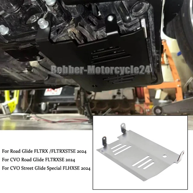 thumbnail image 2 of JERBOR Thickened Engine Chassis Skid Plate Fit For Harley Touring FLTRX FLHX And CVO FLTRXSTSE FLTRXSE FLHXSE 2024-up, Anti-Rust Durable Aluminum Alloy Lower Engine Chassis Protection Guard 2 of 12