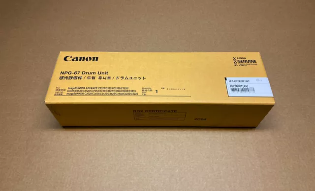 Genuine Canon NPG-67 Drum Unit - for C3330 3320L 3520 3020 3520 3822 3222 3725