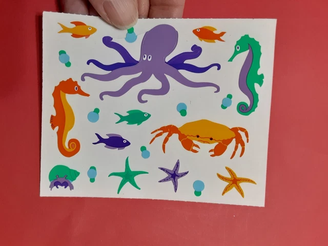 Vintage Mrs.Grossman's ocean critters large sticker module