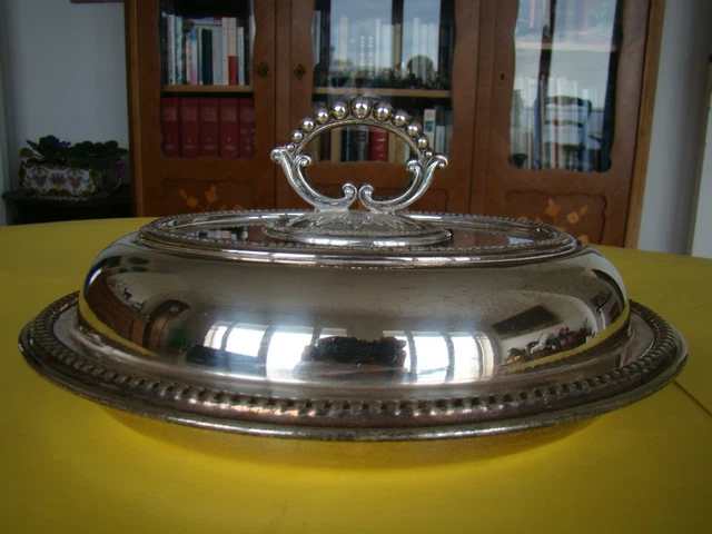 Légumier Soupière Métal Argenté Ravinet D'enfert Louis Xv Rocaille En