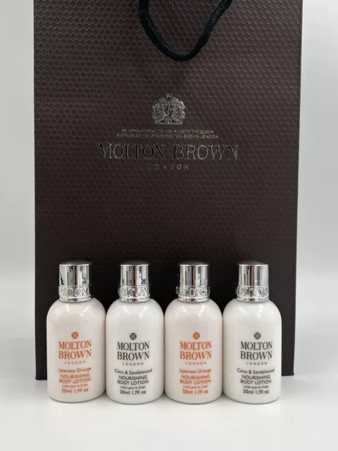 Molton Brown 4x 50ml Noriahing Body Lotion Set Gift Bags Included