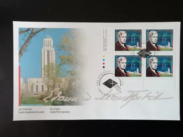 FDC 1996 Edouard Montpetit Oblitérés Enveloppe Bloc