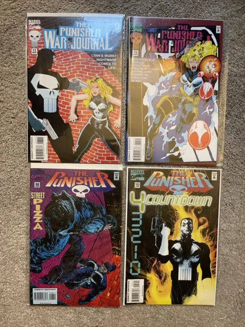 The Punisher War Journal Comic Lot Incl: The Punisher Street Pizza, Countdown ￼
