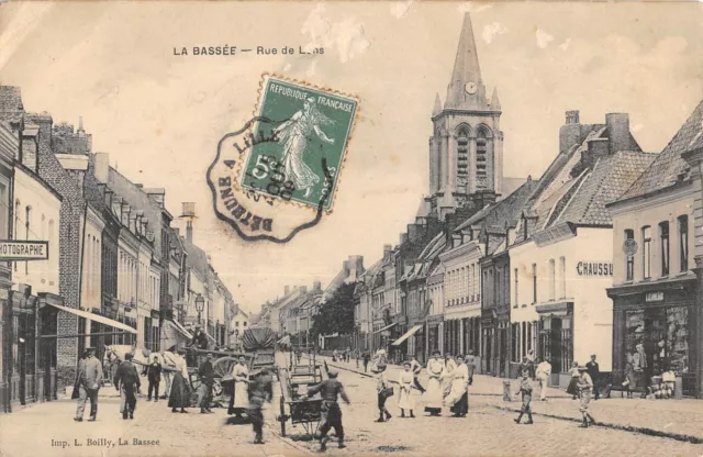 Cpa 59 La Bassee Rue De Loos