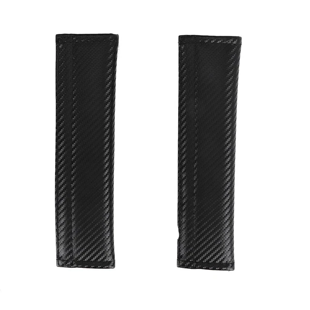2pz Coperture Cinture di Sicurezza Veicolo Imbottitura Fibra di Carbonio Spalla