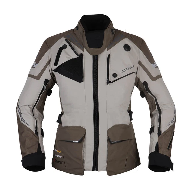 Moto Modeka Panamericana II Giacche Tessuto Donna (Sabbia / Kaki ) TG:40D