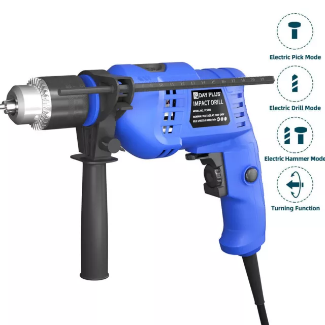 Rotary Hammer Drill SDS Plus Hammer & Impact Drill 2 Mode Electric Corded Drill