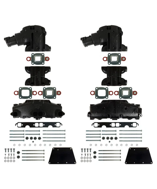 Barr Manifold Exhaust Kit for Mercruiser V-8 Dry Joint 5.0-Liter and 5.7-Liter w