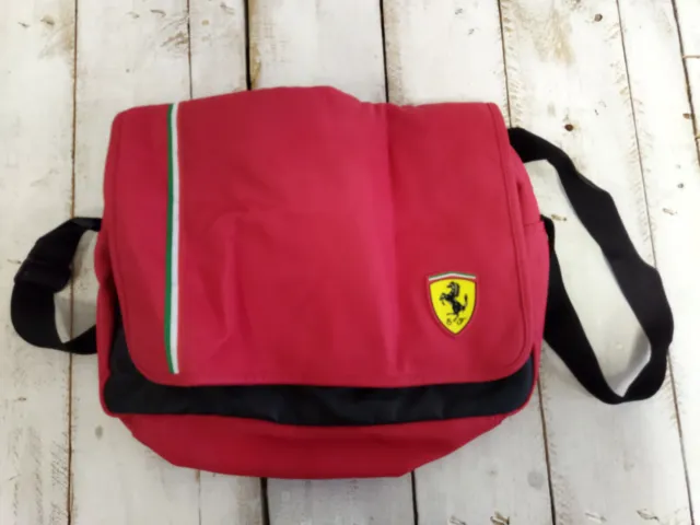 Borsa da viaggio portatile a tracolla rossa ufficiale Ferrari Messenger italia
