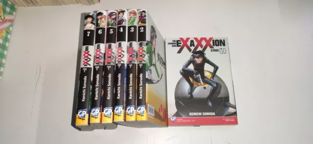 Exaxxion 1-2-3-4-5-6-7 Serie Completa Gp Manga - In Condizioni Ottime