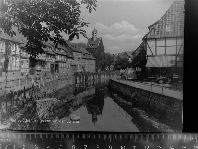 30055086 - 3202 bath Salzdetfurth part on the lamb Hildesheim LKR GLASS NEGATIVE