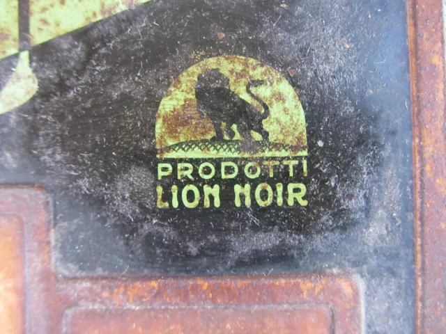 Antico Calendario Perpetuo Completamente In Latta Cera Solex Lion Noir 3