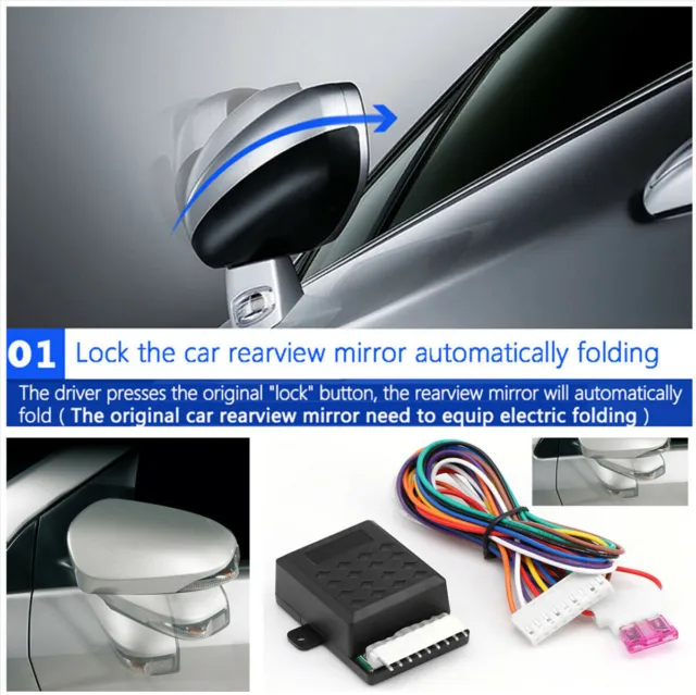 Car Side Mirror Smart Auto Folding System For Central Door Locking System Car