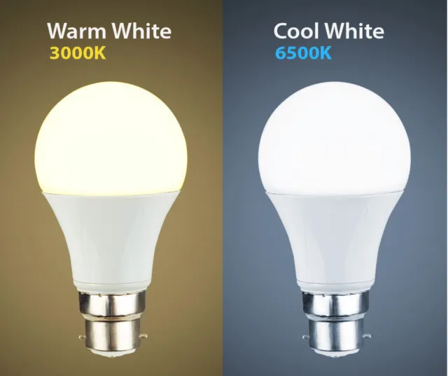 New 5W LED BC b22 GLS Light Bulb Energy Saving Lamp Cool white Warm White