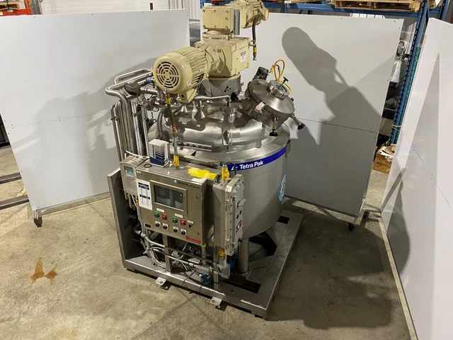1000 Liter Tetrapak Jacketed Tank with Mixer and Explosion Proof Controls