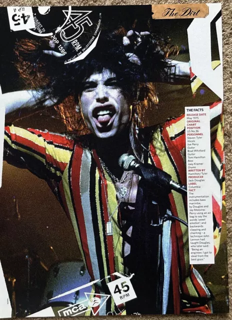 STEVEN TYLER / AEROSMITH - 2005 full page UK magazine poster