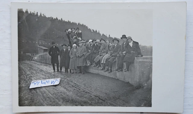 Foto alt Portrait Menschen Brücke Name Beschrieben 1925  Stein Berge Sütterlin
