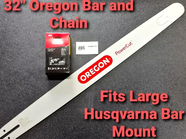 32" Oregon Husqvarna 570 Chainsaw Bar & Skip Chain 320RNDD009 3/8 050