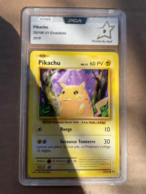 35/108 pikachu Évolution Xy Pca Psa Display Etb Pokémon 🔥🔥🔥 carte 