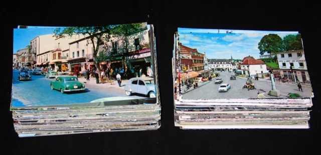 Lot 182 Cpsm Animation Voiture Dans La Ville Auto Bus Utilitaire 90 % Etranger