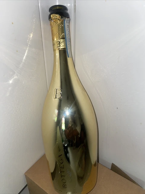 Bottega Gold Empty bottle up-cycling ready art decor collector item lighting etc Bottega Gold Empty bottle up-cycling ready art decor collector item lighting etc