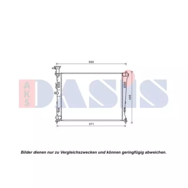 Kühler Wasserkühler Motorkühler passend für KIA Cerato II Stufenheck TD 1.6 2.0