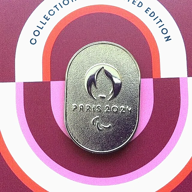 PARIS 2024 PARA Games Silver Oval Ltd Edition Pin Badge Official