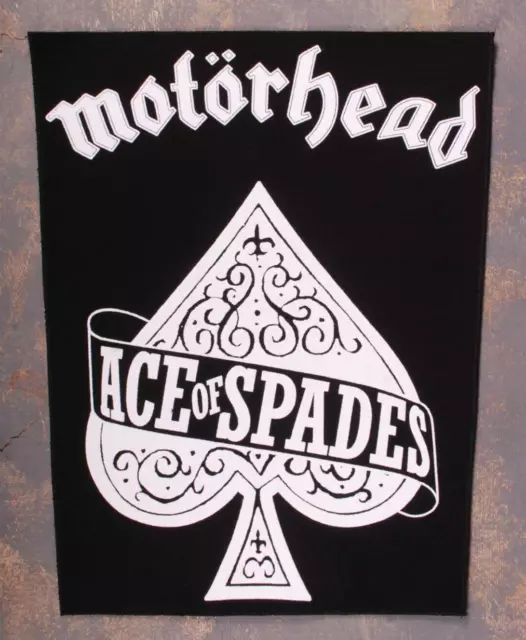 Motorhead Ace Of Spades Back Patch | Motörhead English Heavy Metal Band Logo