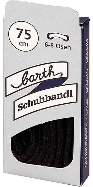 Barth Schnürsenkel 120 cm schwarz flach