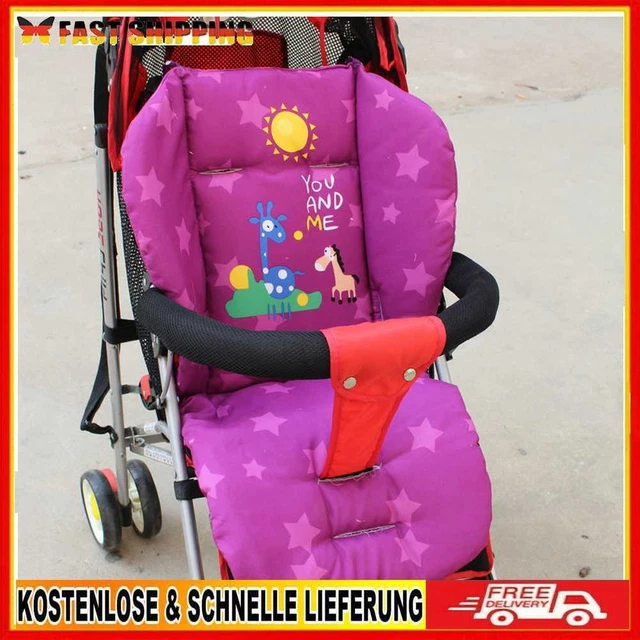 Baby Soft Thick Buggy Mat Liner Cubierta Cochecito Buggy Pram Cojín de asiento Almohadilla