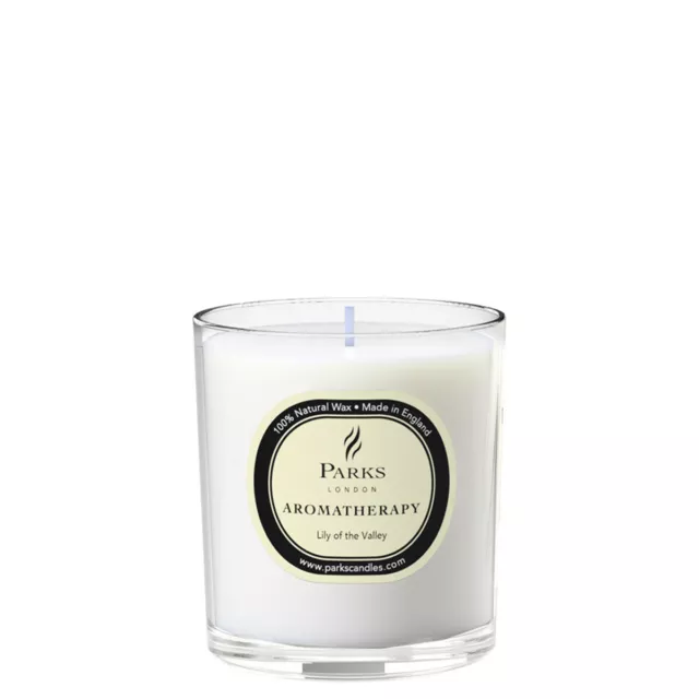 Parks London Aromatherapy One Wick Candle Lily Of The Valley 30Cl White Sq Box