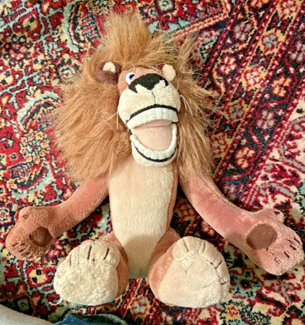MADAGASCAR: ALEX THE LION PLUSH TOY, approx 30CM TALL DREAMWORKS CHARACTER, 2005