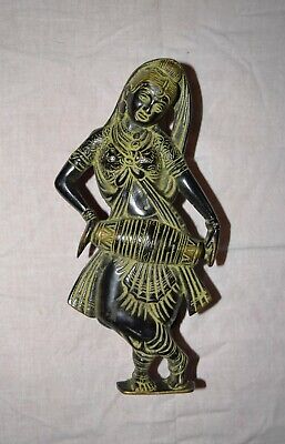 Classic Dance Lady Playing Dhol Shape Brass Door Handle For dance Institute AR25 2