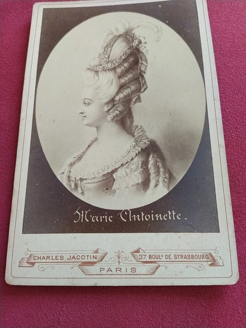 Photo Ancienne CDV Marie Antoinette Par Desmaisons, Paris 1865