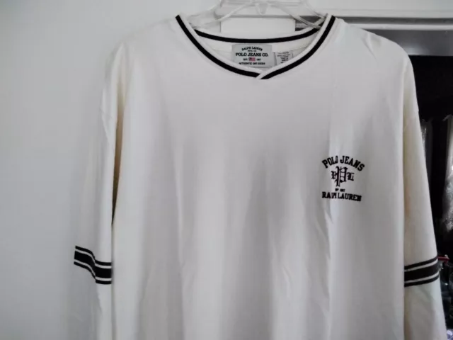 Vintage Polo Jeans Ralph Lauren Authentic Dry Goods Shirt Athletic Mens XL