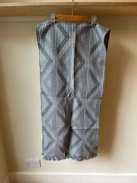 Dior Men's - Grey Diamond Scarf - Brand New Without Tags RRP 410.00