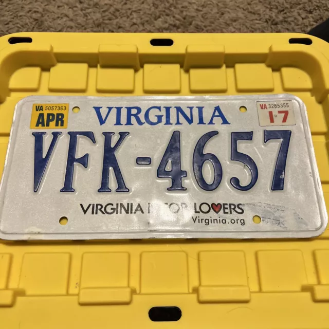 2017 Virginia License Plate Virginia Is For Lovers