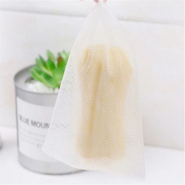 de savon Bouche de paquet Outil de nettoyage de lavage Filet moussant de savon 12