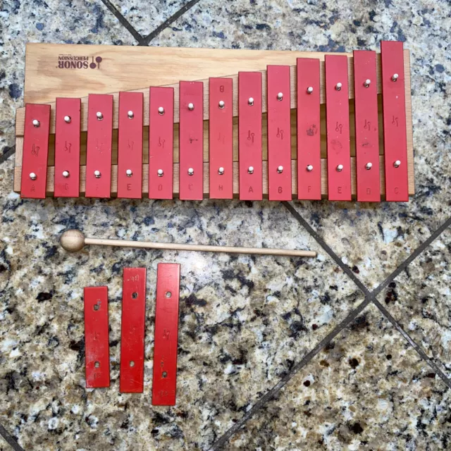 SONOR Glockenspiel  mit 1 Paar Schlägeln - Xylophon Made in Germany