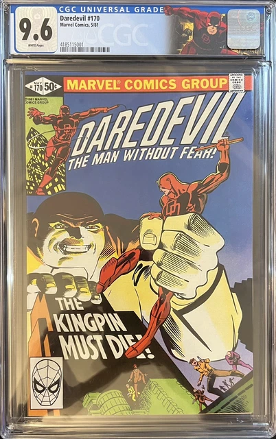 Daredevil #170 CGC 9.6 (Marvel 1981) 1st Kingpin Appearance In Series