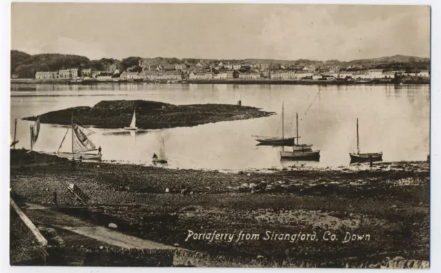 Northern Ireland Portaferry from Strangford Co Down Vintage Postcard D17